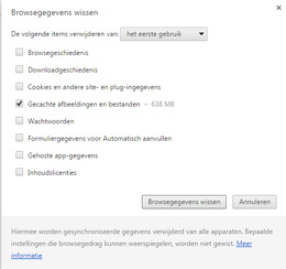 Cache legen Google Chrome