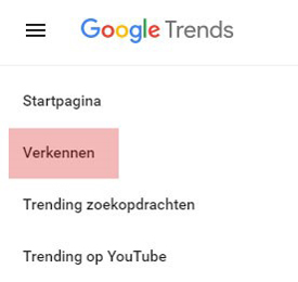 Google Trends verkennen